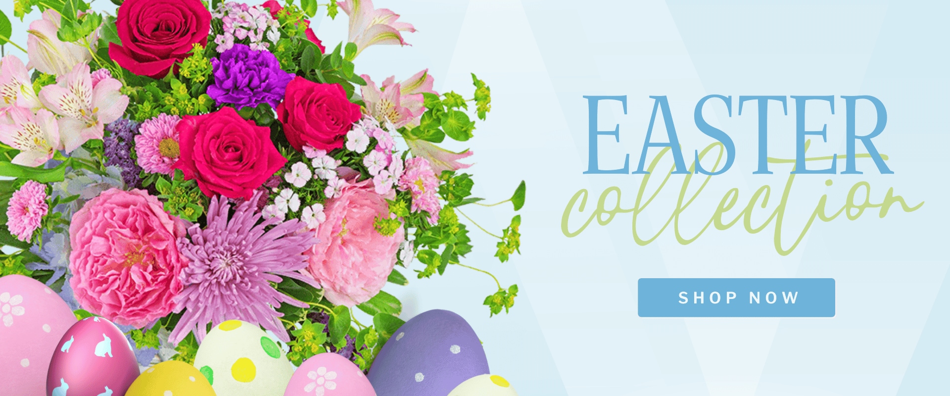 Easter Collection Banner linking to Easter Flowers